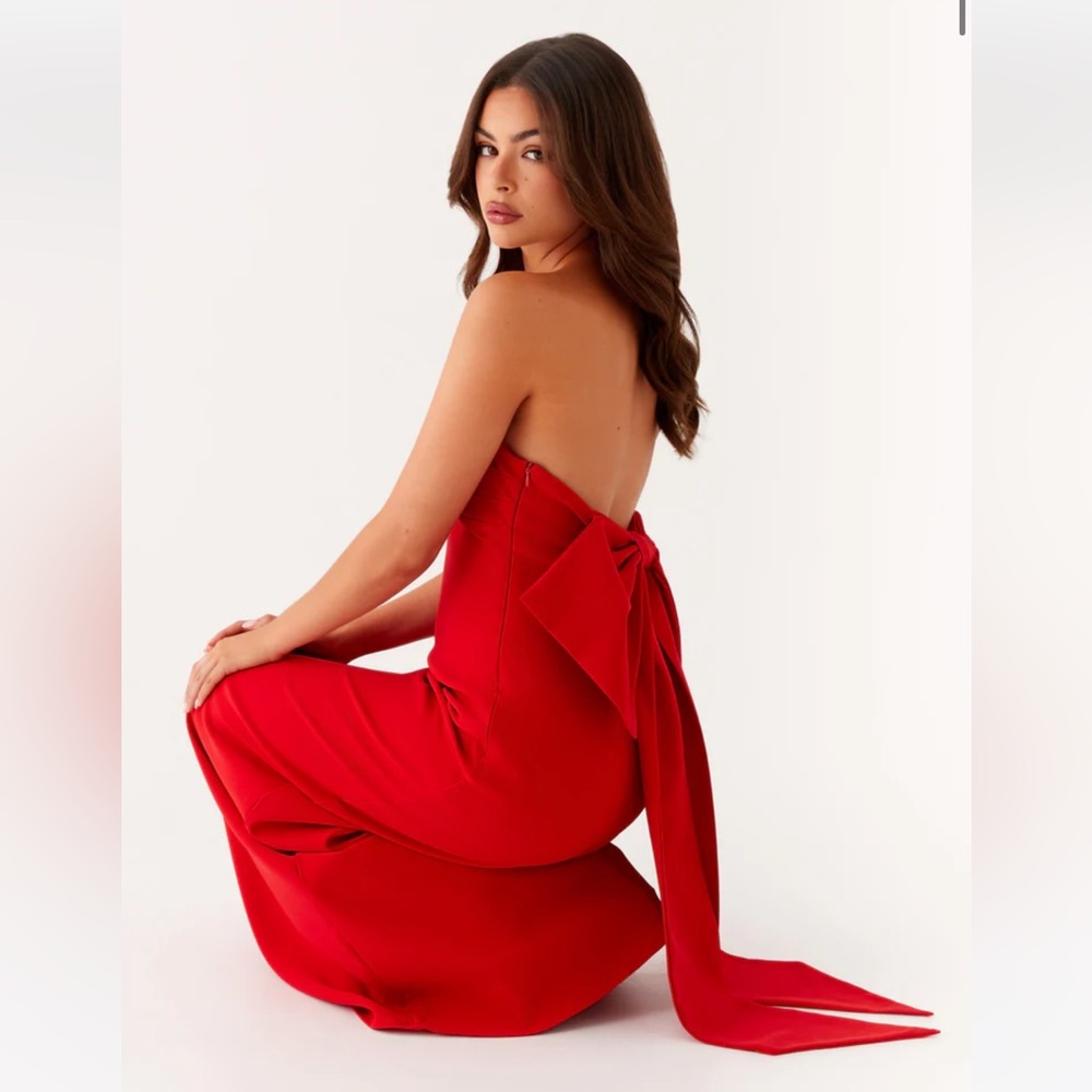 Peppermayo Meredith Red Maxi Dress Size 6